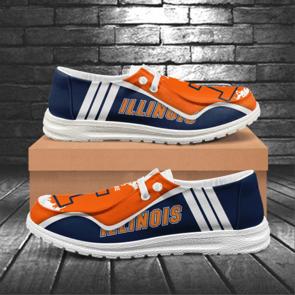 Tubopro Illinois Fighting Illini Hey Dude Shoes For Men And Women - Image 5