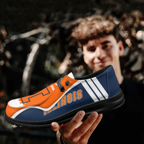 Tubopro Illinois Fighting Illini Hey Dude Shoes For Men And Women - Image 4