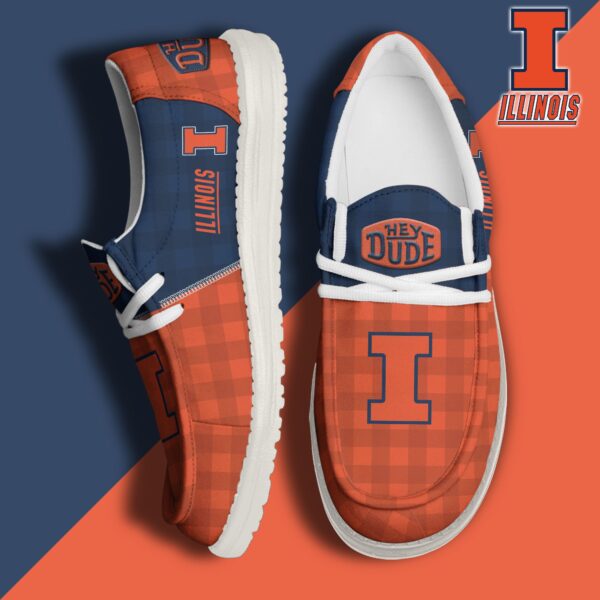 Tubopro Illinois Fighting Illini Personalized Hey Dude Shoes For Men And Women