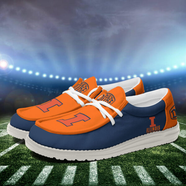 Tubopro Illinois Fighting Illini Personalized Hey Dude Shoes For Men And Women - Image 3