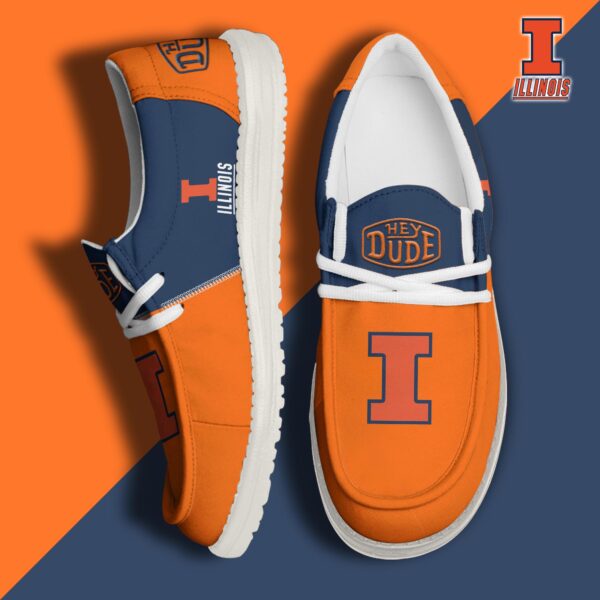 Tubopro Illinois Fighting Illini Personalized Hey Dude Shoes For Men And Women
