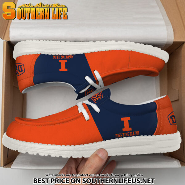 Tubopro Illinois Fighting Illini Personalized Hey Dude Shoes For Men And Women - Image 3
