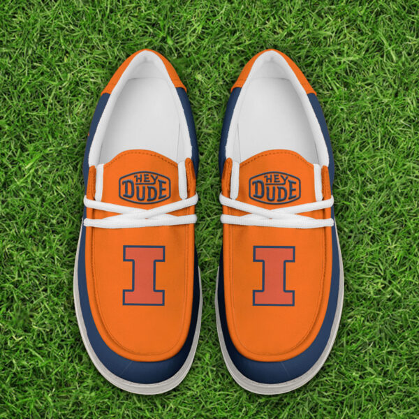 Tubopro Illinois Fighting Illini Personalized Hey Dude Shoes For Men And Women - Image 4
