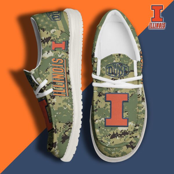 Tubopro Illinois Fighting Illini Personalized Hey Dude Shoes For Men And Women