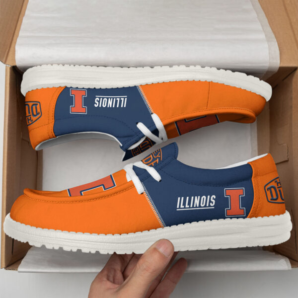 Tubopro Illinois Fighting Illini Personalized Hey Dude Shoes For Men And Women - Image 3