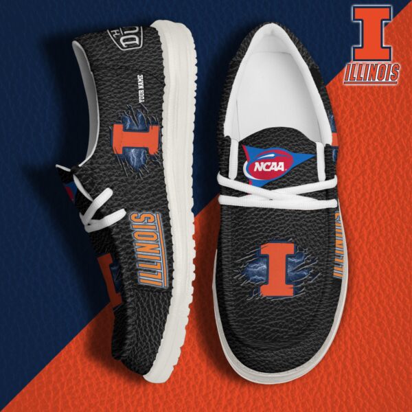 Tubopro Illinois Fighting Illini Personalized Hey Dude Shoes For Men And Women
