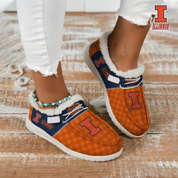 Tubopro Illinois Fighting Illini Personalized Hey Dude Shoes For Men And Women