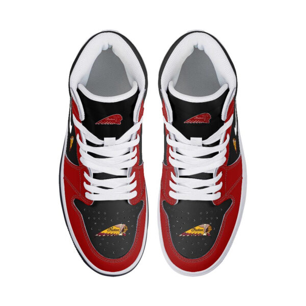 Tubopro Indian Motorcycle AJ1 High Sneakers Shoes For Men And Women - Image 3