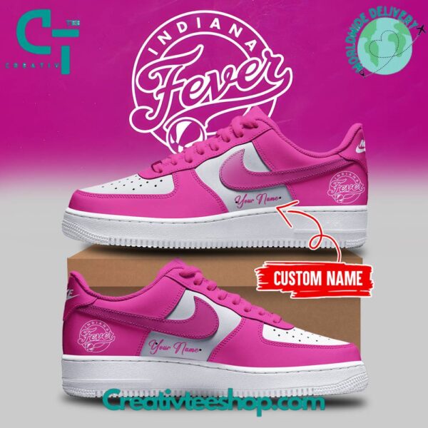 Tubopro Indiana Fever Pink Air Low-Top Sneakers Shoes For Men And Women