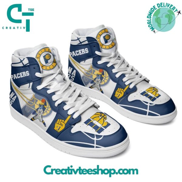 Tubopro Indiana Pacers AJ1 High Sneakers Shoes For Men And Women - Image 2