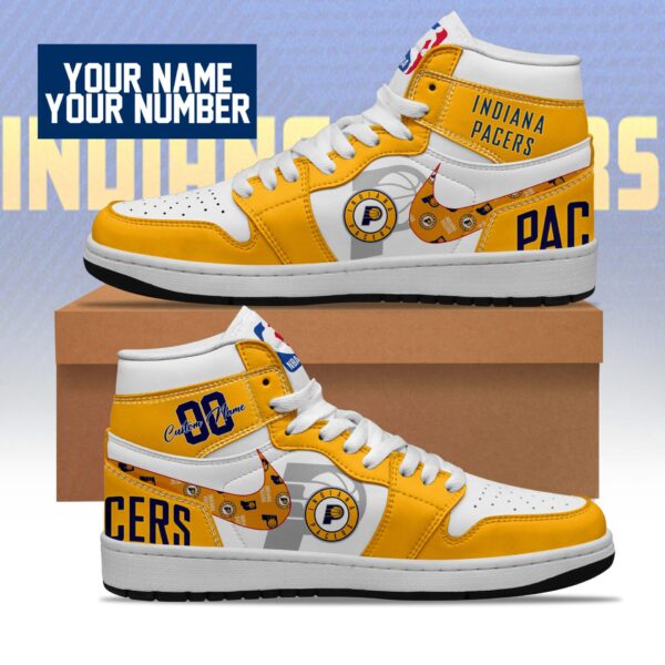 Tubopro Indiana Pacers AJ1 High Sneakers Shoes For Men And Women - Image 2