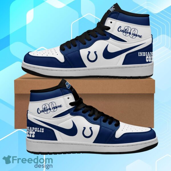 Tubopro Indianapolis Colts AJ1 High Sneakers Shoes For Men And Women