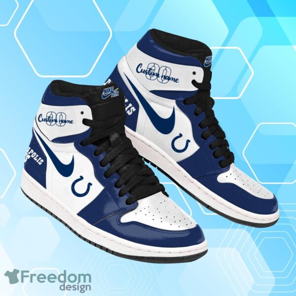 Tubopro Indianapolis Colts AJ1 High Sneakers Shoes For Men And Women - Image 2