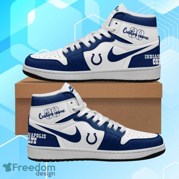 Tubopro Indianapolis Colts AJ1 High Sneakers Shoes For Men And Women