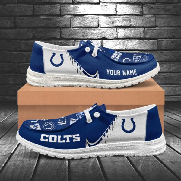 Tubopro Indianapolis Colts Hey Dude Shoes For Men And Women - Image 5