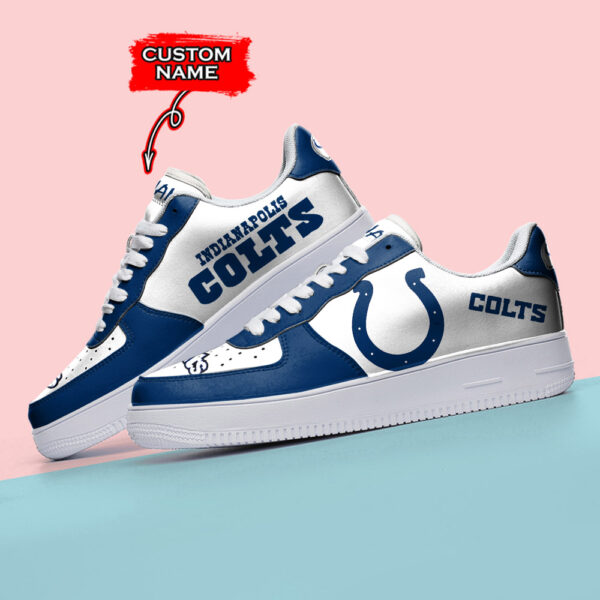 Tubopro Indianapolis Colts NFL Air Low-Top Sneakers Shoes For Men And Women - Image 3