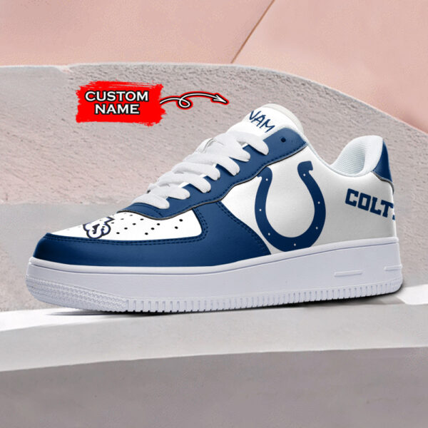 Tubopro Indianapolis Colts NFL Air Low-Top Sneakers Shoes For Men And Women - Image 2
