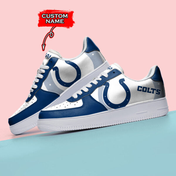 Tubopro Indianapolis Colts NFL Air Low-Top Sneakers Shoes For Men And Women - Image 3