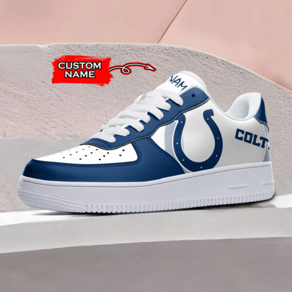 Tubopro Indianapolis Colts NFL Air Low-Top Sneakers Shoes For Men And Women - Image 2