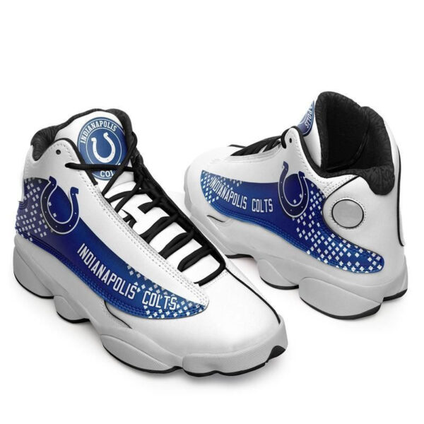 Tubopro Indianapolis Colts NFL AJ13 Sneakers Shoes For Men And Women - Image 4