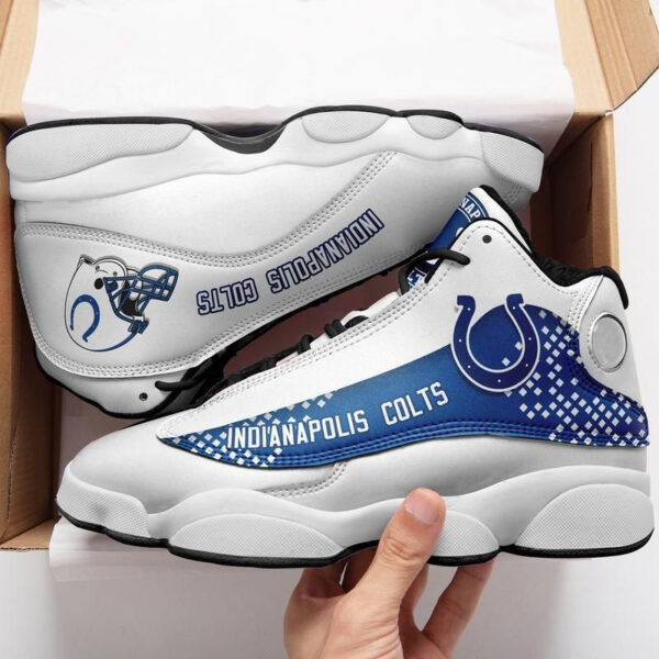 Tubopro Indianapolis Colts NFL AJ13 Sneakers Shoes For Men And Women - Image 2