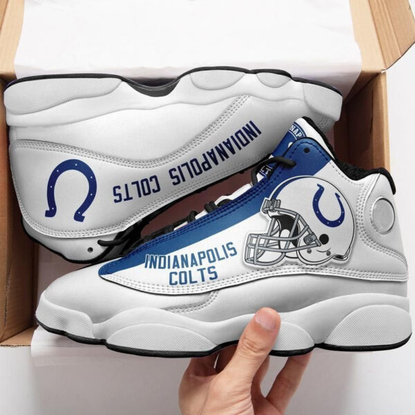 Tubopro Indianapolis Colts NFL AJ13 Sneakers Shoes For Men And Women - Image 2