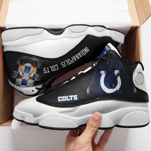Tubopro Indianapolis Colts NFL AJ13 Sneakers Shoes For Men And Women - Image 4