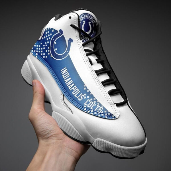 Tubopro Indianapolis Colts NFL AJ13 Sneakers Shoes For Men And Women - Image 5