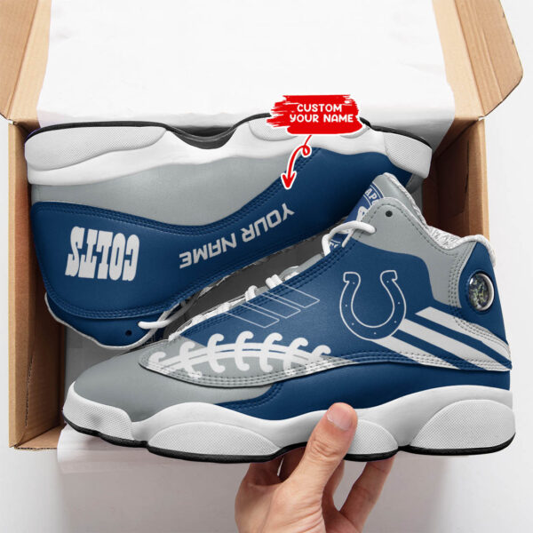 Tubopro Indianapolis Colts NFL AJ13 Sneakers Shoes For Men And Women - Image 2