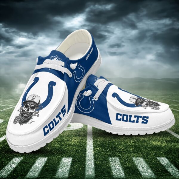 Tubopro Indianapolis Colts Personalized Hey Dude Shoes For Men And Women