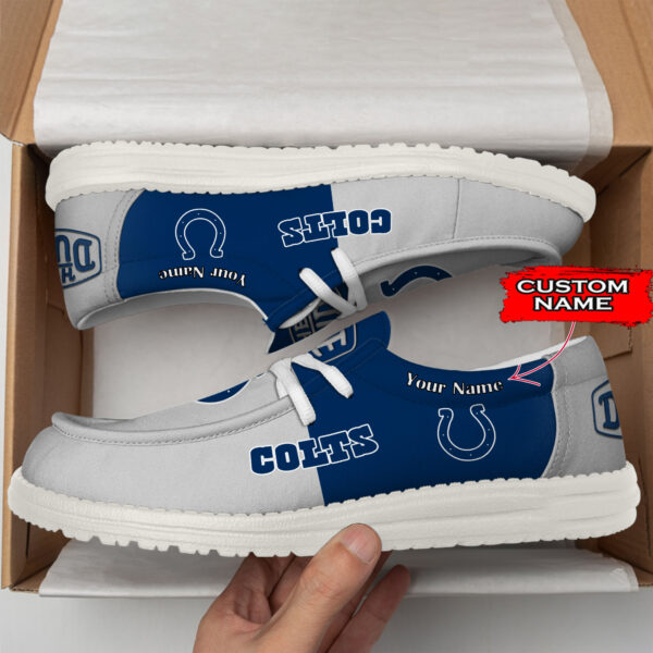 Tubopro Indianapolis Colts Personalized Hey Dude Shoes For Men And Women - Image 3