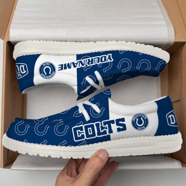 Tubopro Indianapolis Colts Personalized Hey Dude Shoes For Men And Women