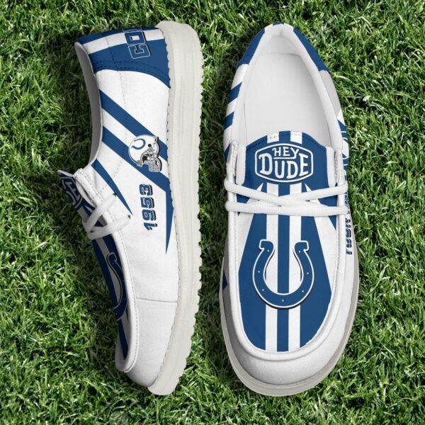 Tubopro Indianapolis Colts Personalized Hey Dude Shoes For Men And Women