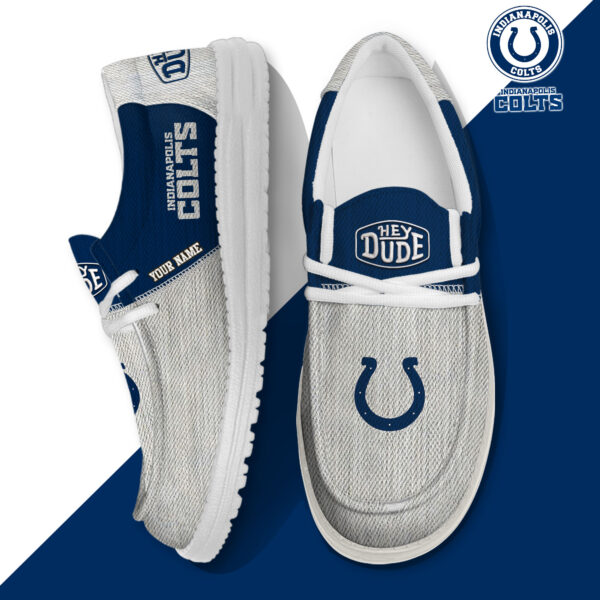 Tubopro Indianapolis Colts Personalized Hey Dude Shoes For Men And Women