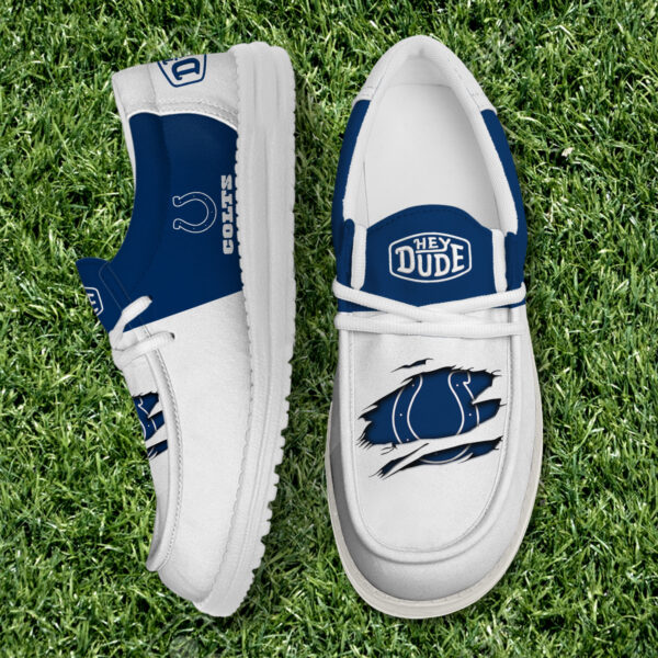 Tubopro Indianapolis Colts Personalized Hey Dude Shoes For Men And Women