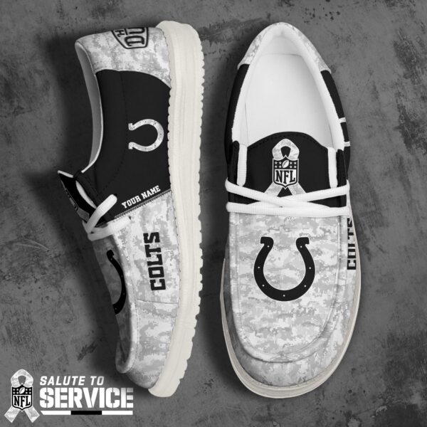 Tubopro Indianapolis Colts Personalized Hey Dude Shoes For Men And Women