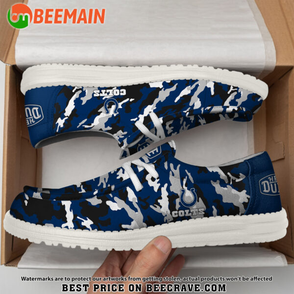 Tubopro Indianapolis Colts Personalized Hey Dude Shoes For Men And Women - Image 4