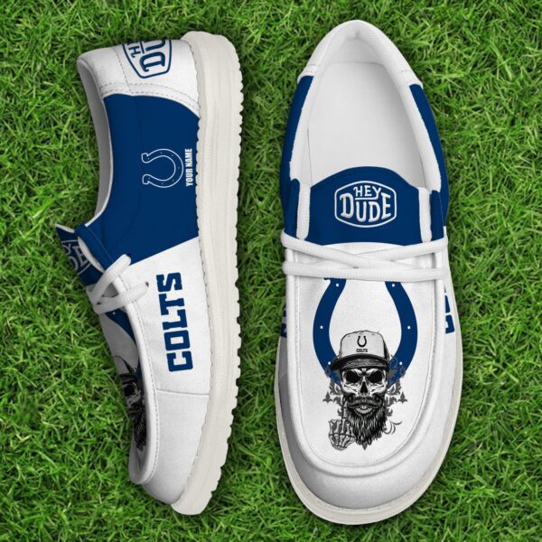 Tubopro Indianapolis Colts Personalized Hey Dude Shoes For Men And Women