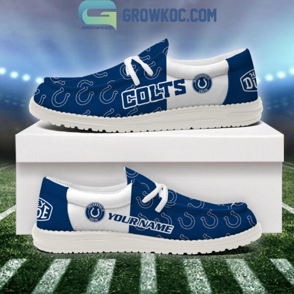 Tubopro Indianapolis Colts Personalized Hey Dude Shoes For Men And Women - Image 2