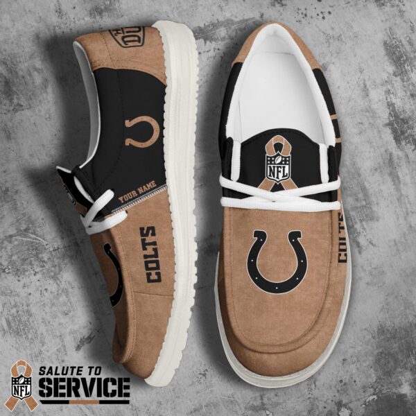 Tubopro Indianapolis Colts Personalized Hey Dude Shoes For Men And Women