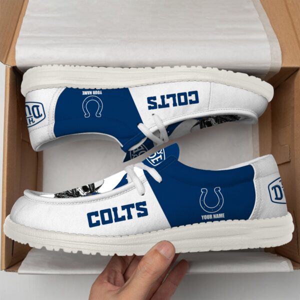 Tubopro Indianapolis Colts Personalized Hey Dude Shoes For Men And Women - Image 3