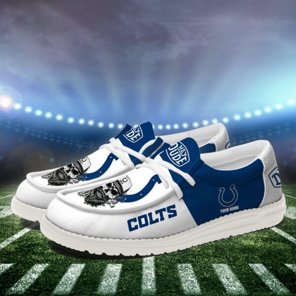 Tubopro Indianapolis Colts Personalized Hey Dude Shoes For Men And Women - Image 2