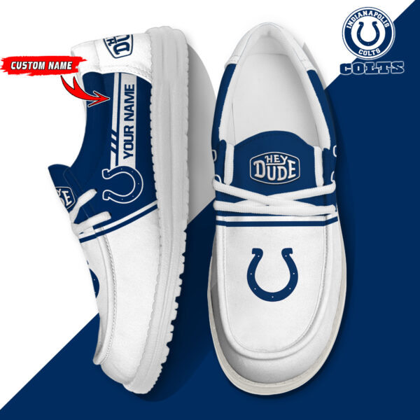 Tubopro Indianapolis Colts Personalized Hey Dude Shoes For Men And Women