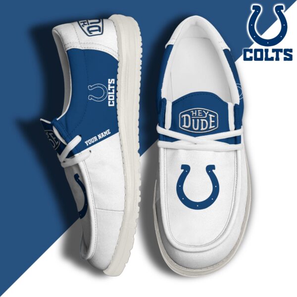 Tubopro Indianapolis Colts Personalized Hey Dude Shoes For Men And Women