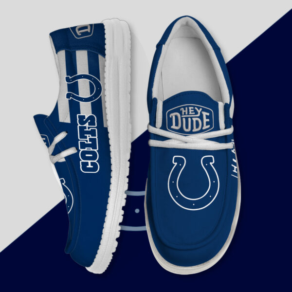 Tubopro Indianapolis Colts Personalized Hey Dude Shoes For Men And Women