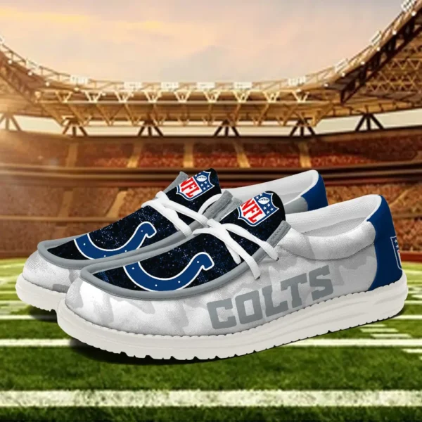 Tubopro Indianapolis Colts Personalized Hey Dude Shoes For Men And Women