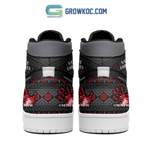 Tubopro Indigenous Native American AJ1 High Sneakers Shoes For Men And Women - Image 2