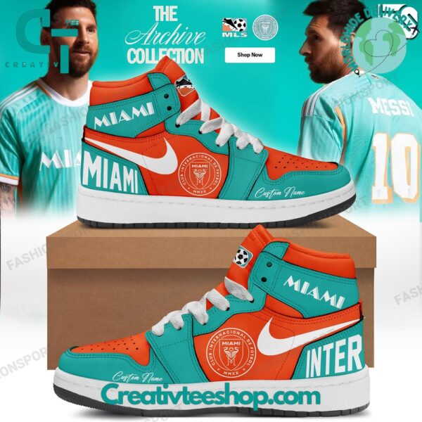 Tubopro Inter Miami AJ1 High Sneakers Shoes For Men And Women