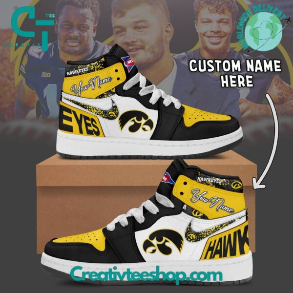 Tubopro Iowa Hawkeyes AJ1 High Sneakers Shoes For Men And Women