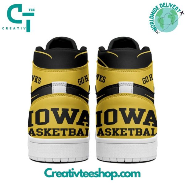 Tubopro Iowa Hawkeyes AJ1 High Sneakers Shoes For Men And Women - Image 3